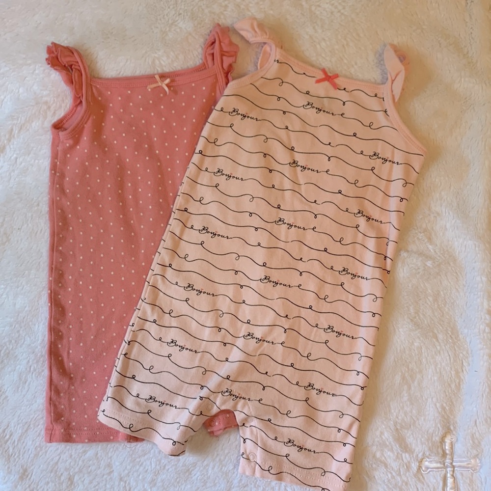 LOT of 2 toddler girl, one piece outfits